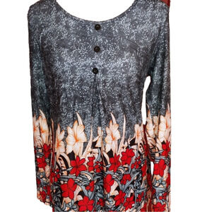 Gorgeous Floral Tunic M